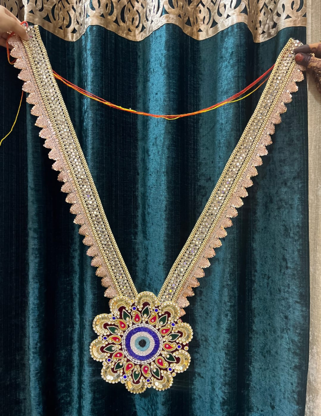 ✨🧿 Nazar Suraksha Designer Shringaar Haar 🌺💛